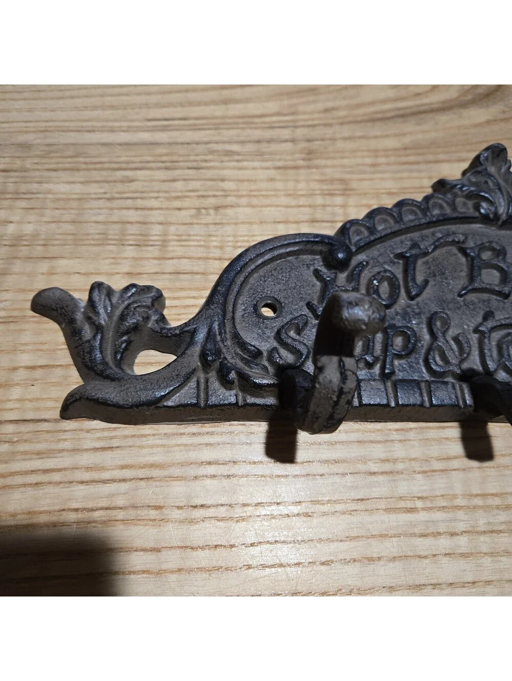 Bathroom Hook Hot Bath 25 Cents Soap Towel 10 Cents Extra Robes Towels Cast Iron